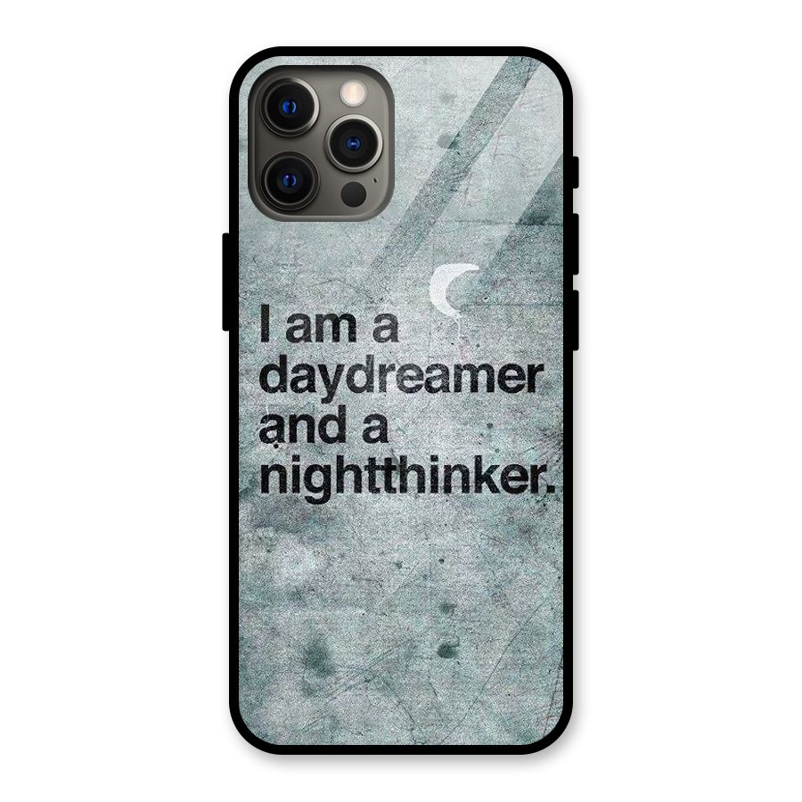 Day Dreamer Night Thinker Glass Back Case for iPhone 12 Pro Max