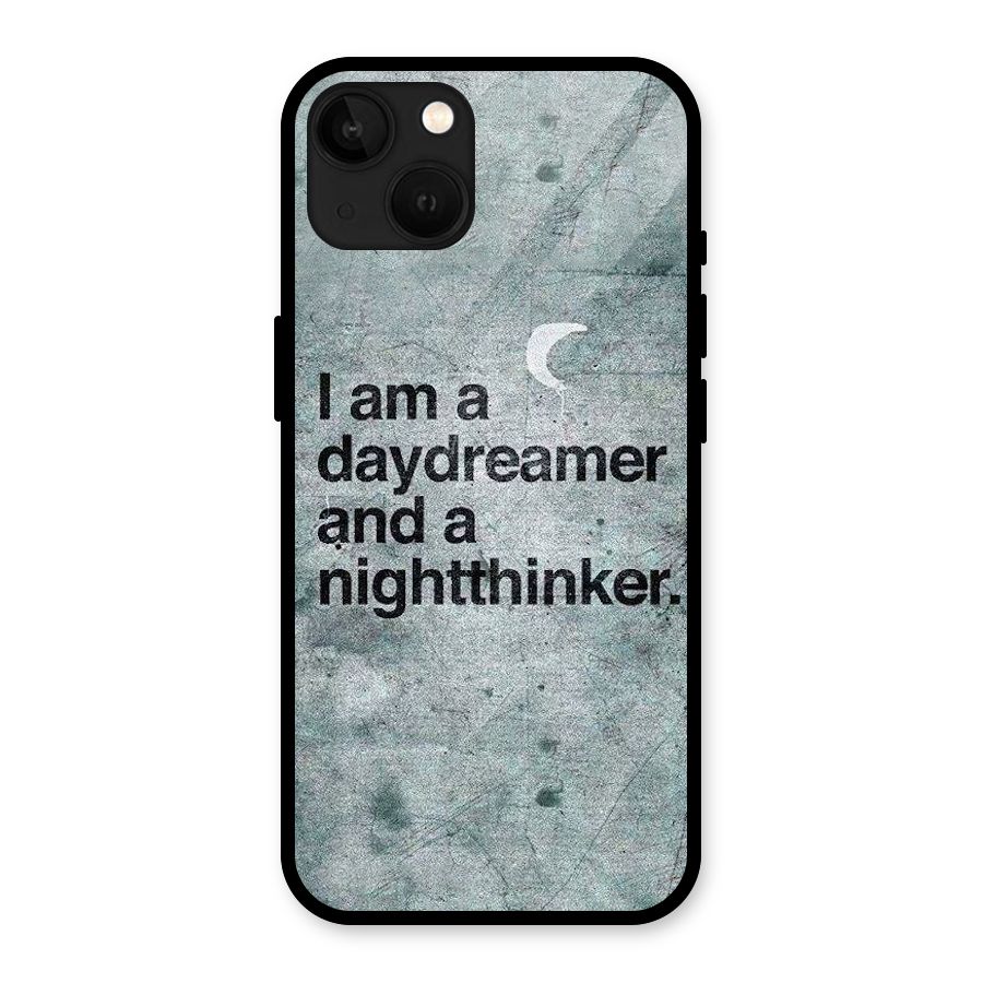 Day Dreamer Night Thinker Glass Back Case for iPhone 13
