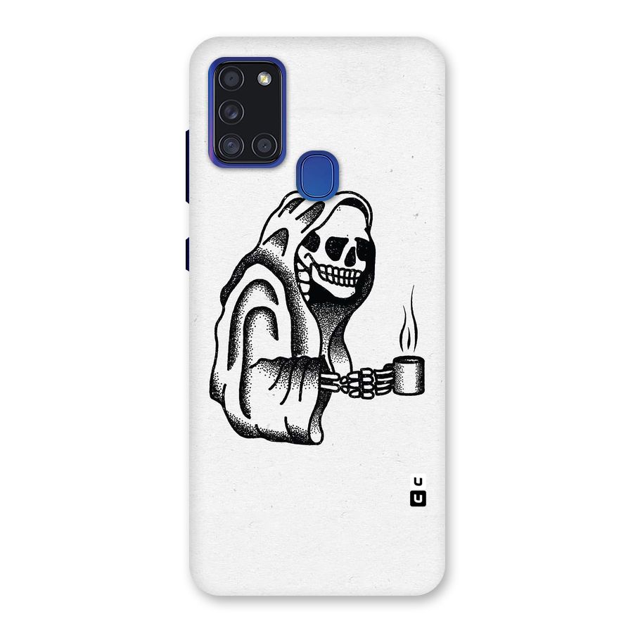 Dead But Coffee Back Case for Galaxy A21s