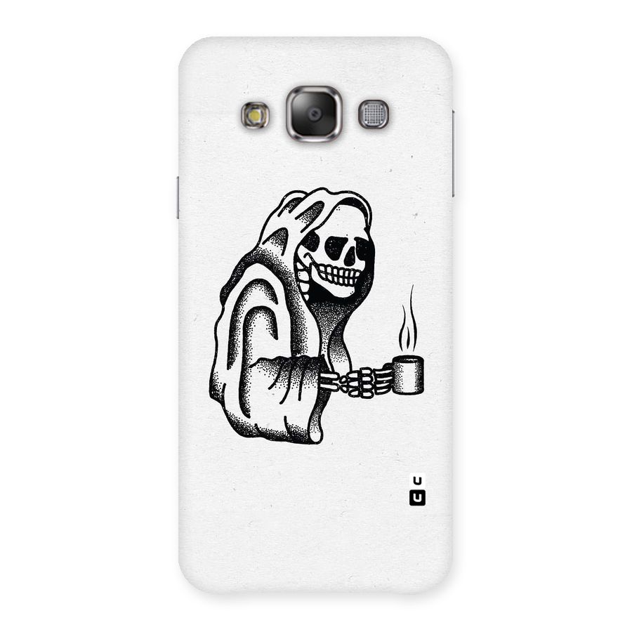 Dead But Coffee Back Case for Galaxy E7