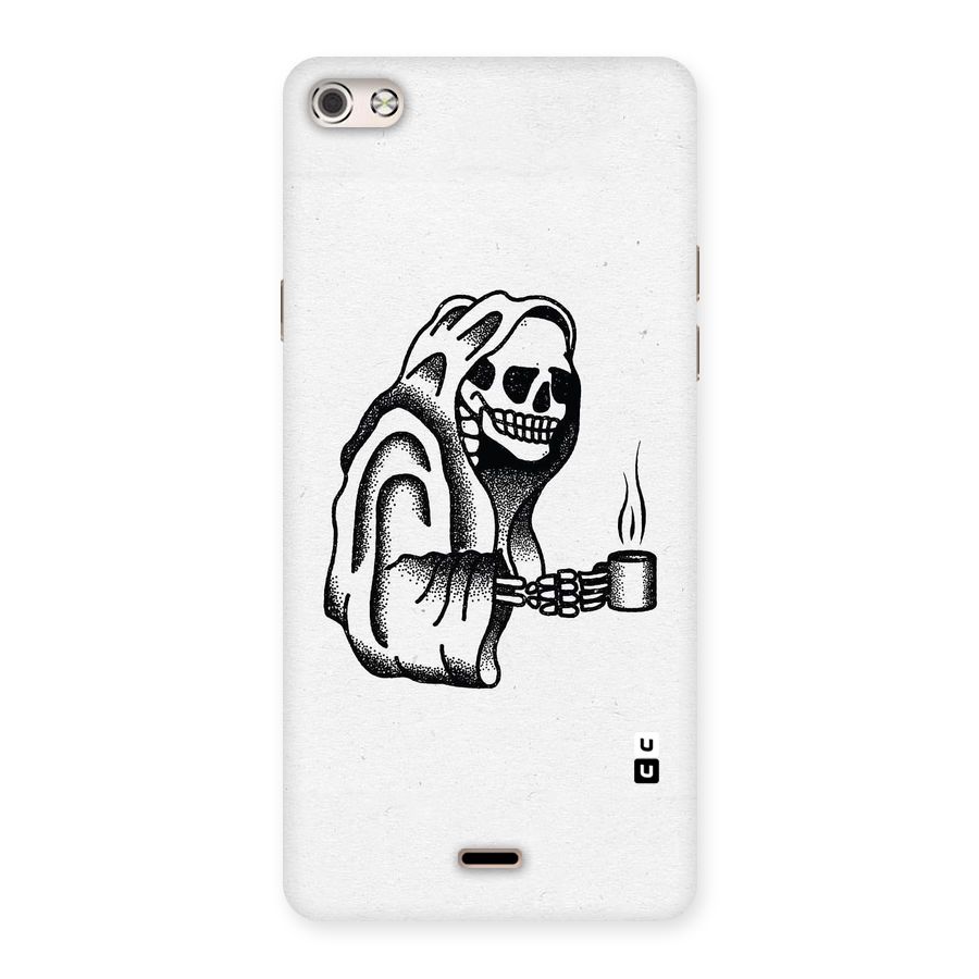 Dead But Coffee Back Case for Micromax Canvas Silver 5