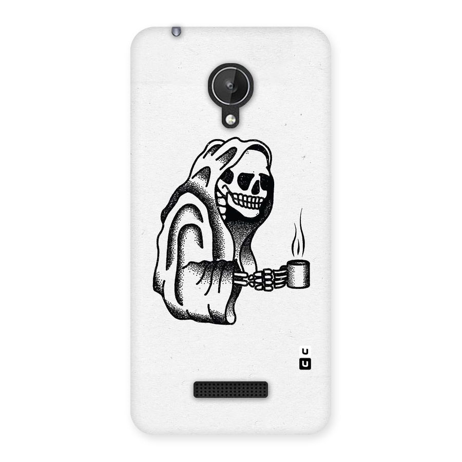 Dead But Coffee Back Case for Micromax Canvas Spark Q380