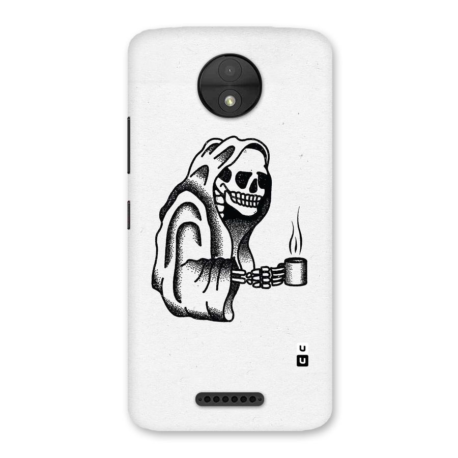 Dead But Coffee Back Case for Moto C