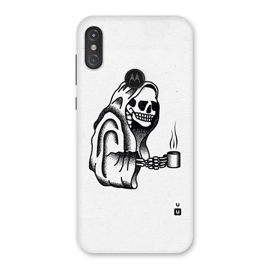 Dead But Coffee Back Case for Motorola One Power