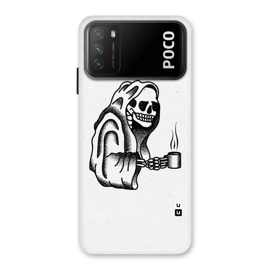 Dead But Coffee Back Case for Poco M3