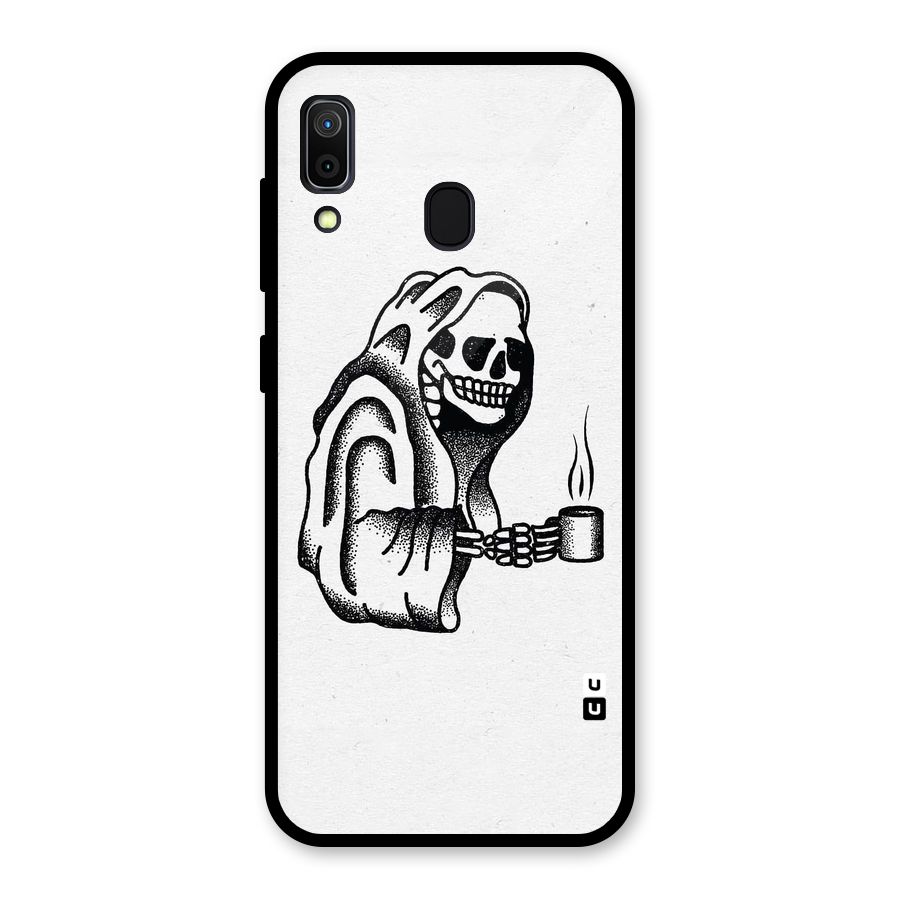 Dead But Coffee Glass Back Case for Galaxy A30