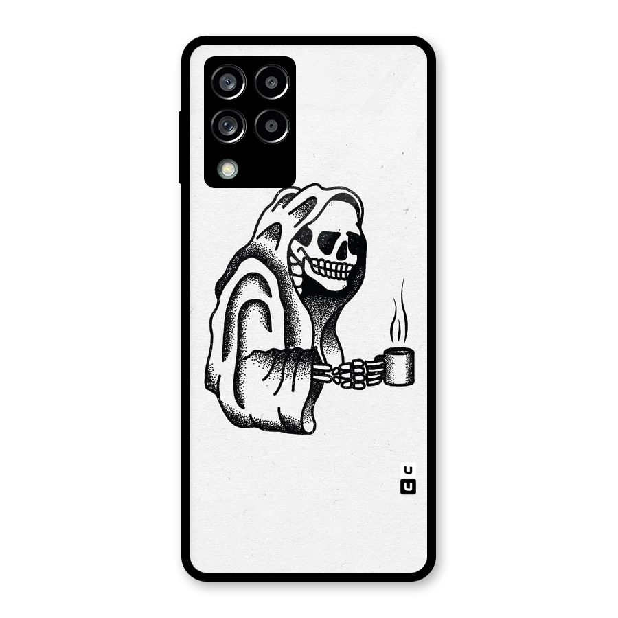 Dead But Coffee Glass Back Case for Galaxy M53 5G