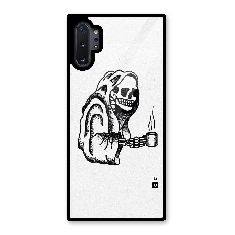 Dead But Coffee Glass Back Case for Galaxy Note 10 Plus