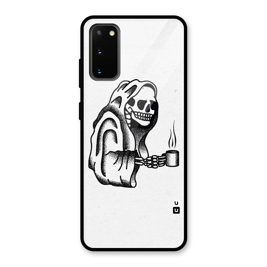 Dead But Coffee Glass Back Case for Galaxy S20