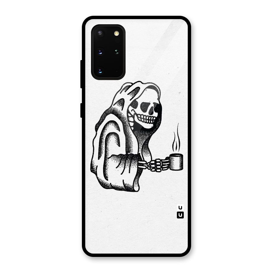 Dead But Coffee Glass Back Case for Galaxy S20 Plus