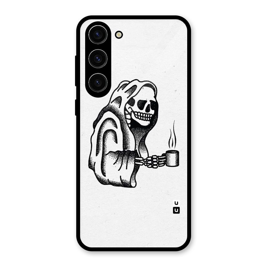 Dead But Coffee Glass Back Case for Galaxy S23 Plus