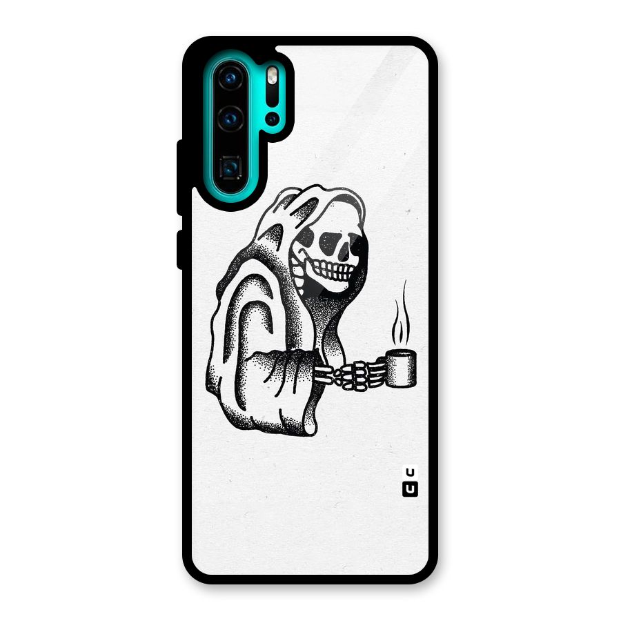 Dead But Coffee Glass Back Case for Huawei P30 Pro