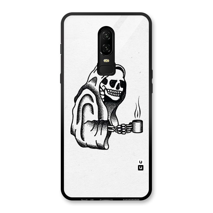 Dead But Coffee Glass Back Case for OnePlus 6