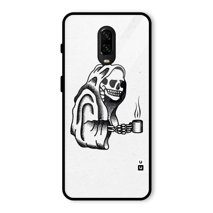 Dead But Coffee Glass Back Case for OnePlus 6T