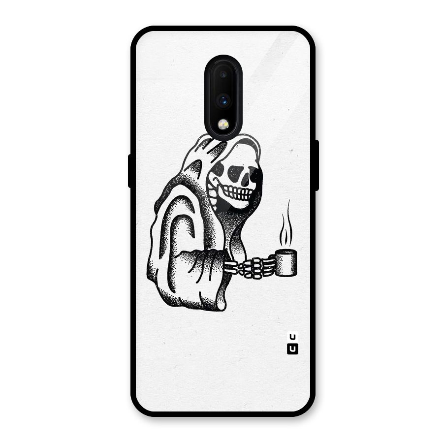 Dead But Coffee Glass Back Case for OnePlus 7