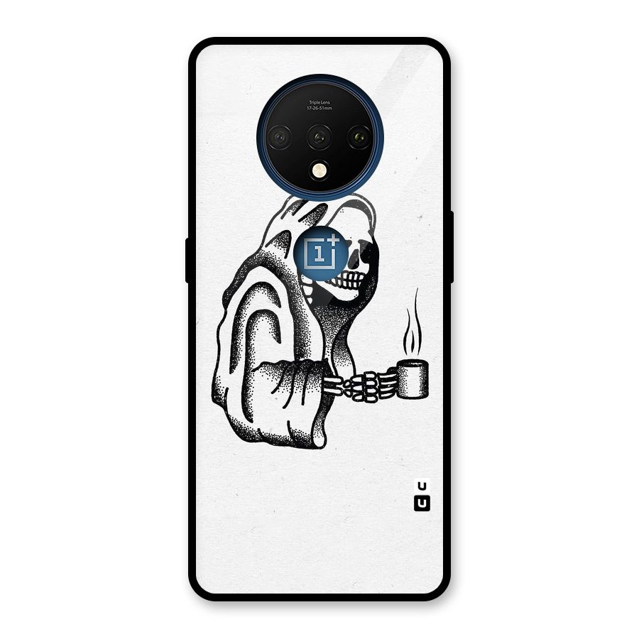 Dead But Coffee Glass Back Case for OnePlus 7T