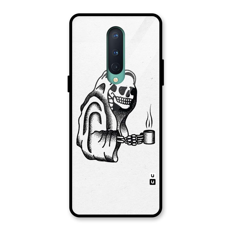 Dead But Coffee Glass Back Case for OnePlus 8