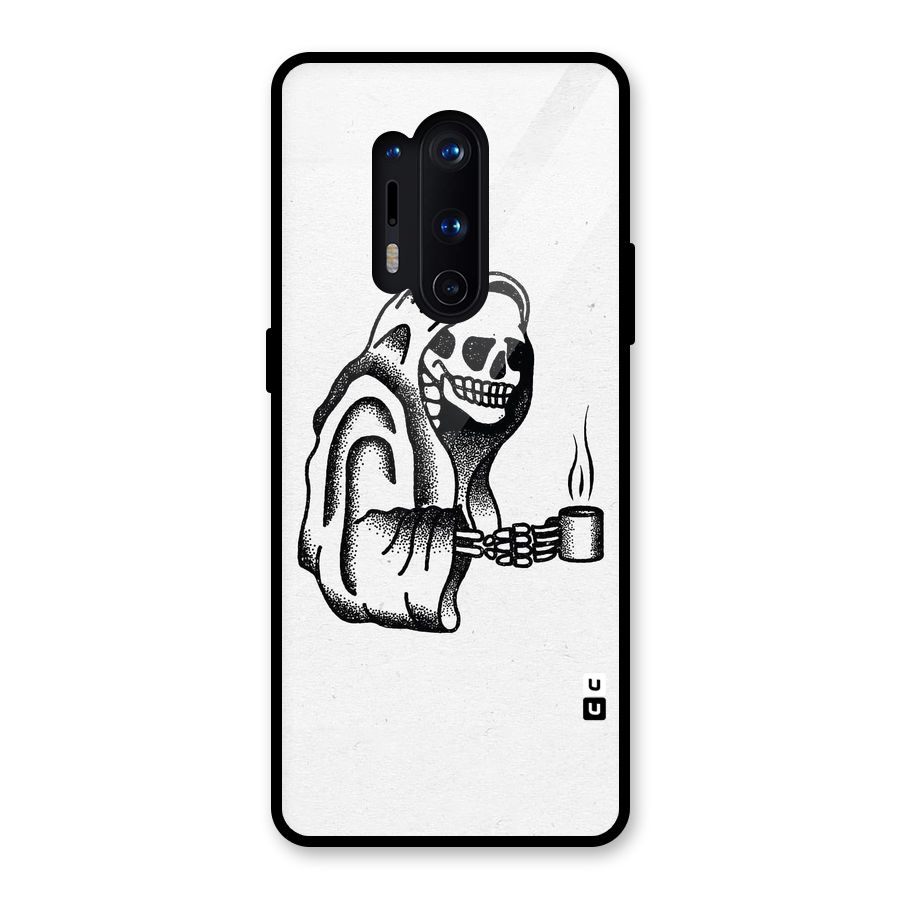 Dead But Coffee Glass Back Case for OnePlus 8 Pro