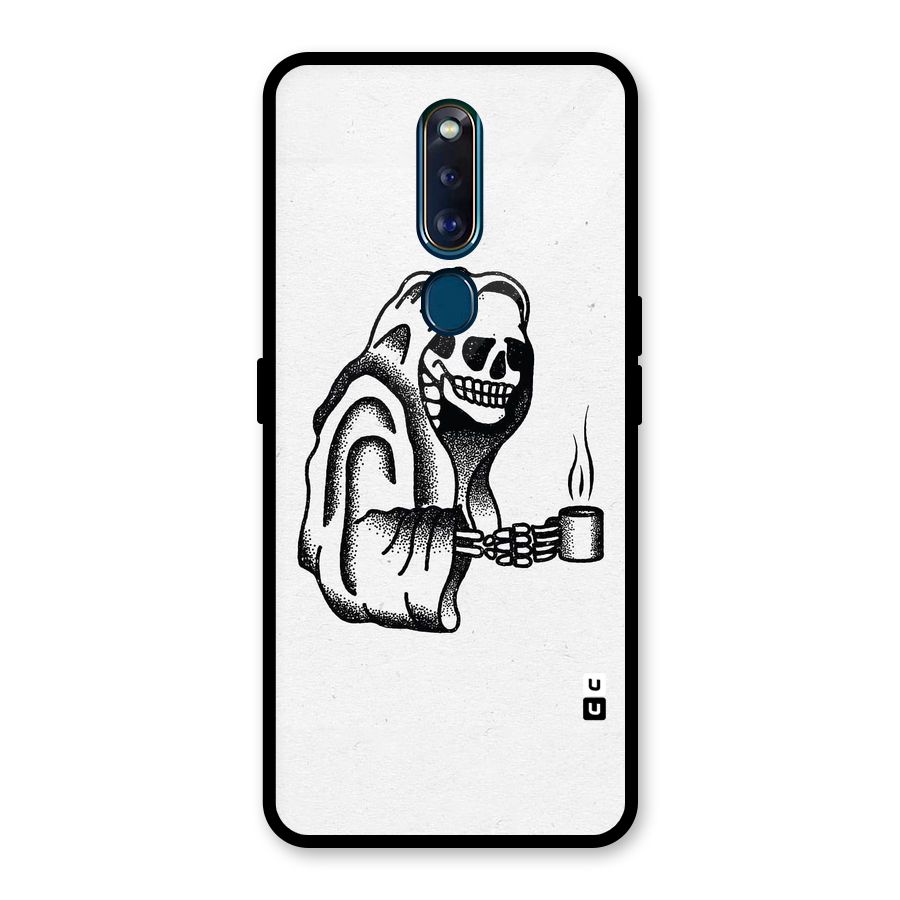 Dead But Coffee Glass Back Case for Oppo F11 Pro