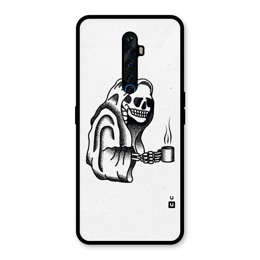 Dead But Coffee Glass Back Case for Oppo Reno2 F