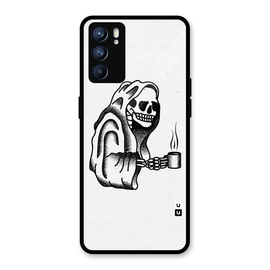 Dead But Coffee Glass Back Case for Oppo Reno6 5G