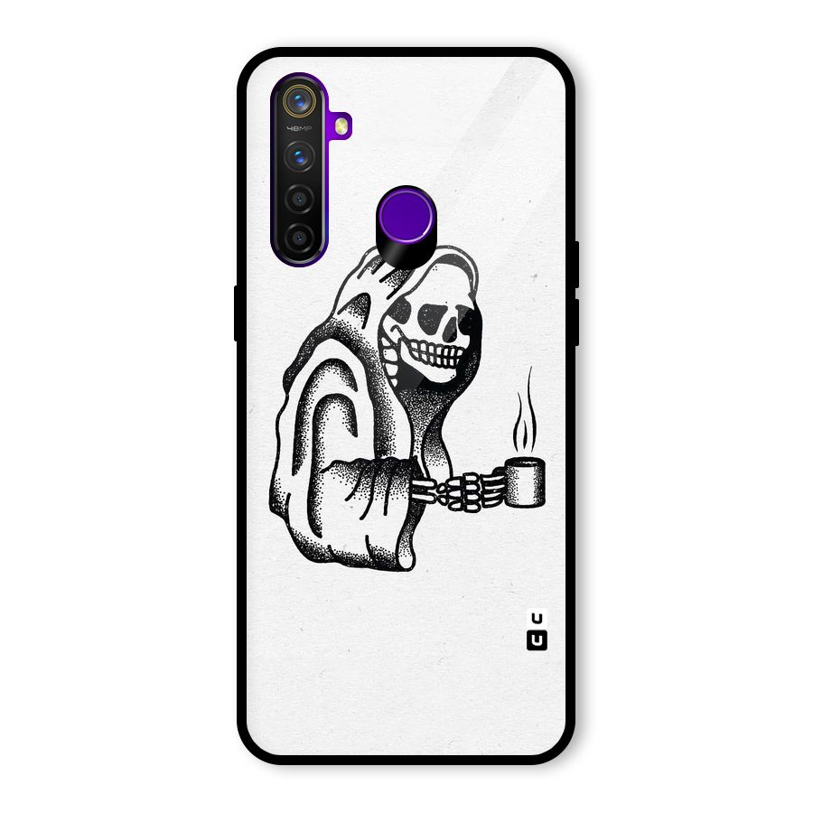 Dead But Coffee Glass Back Case for Realme 5 Pro