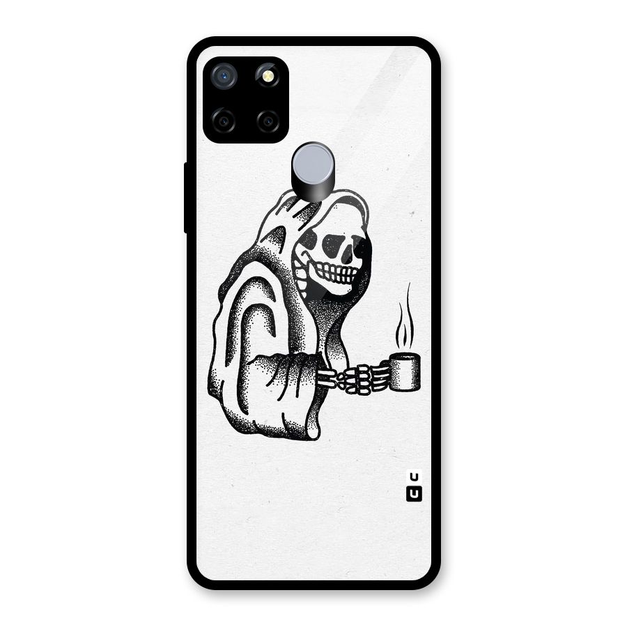 Dead But Coffee Glass Back Case for Realme C15