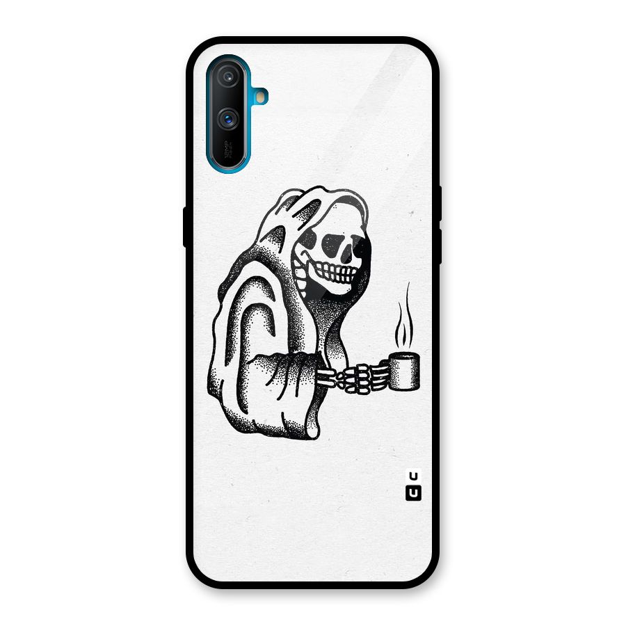 Dead But Coffee Glass Back Case for Realme C3