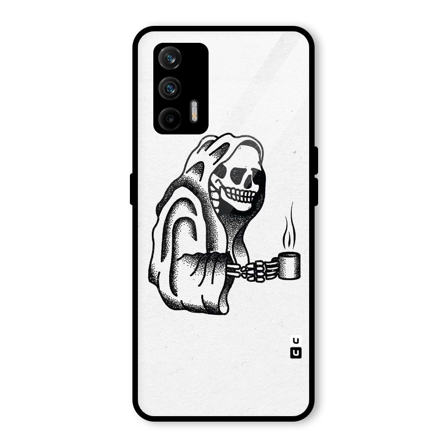 Dead But Coffee Glass Back Case for Realme X7 Max