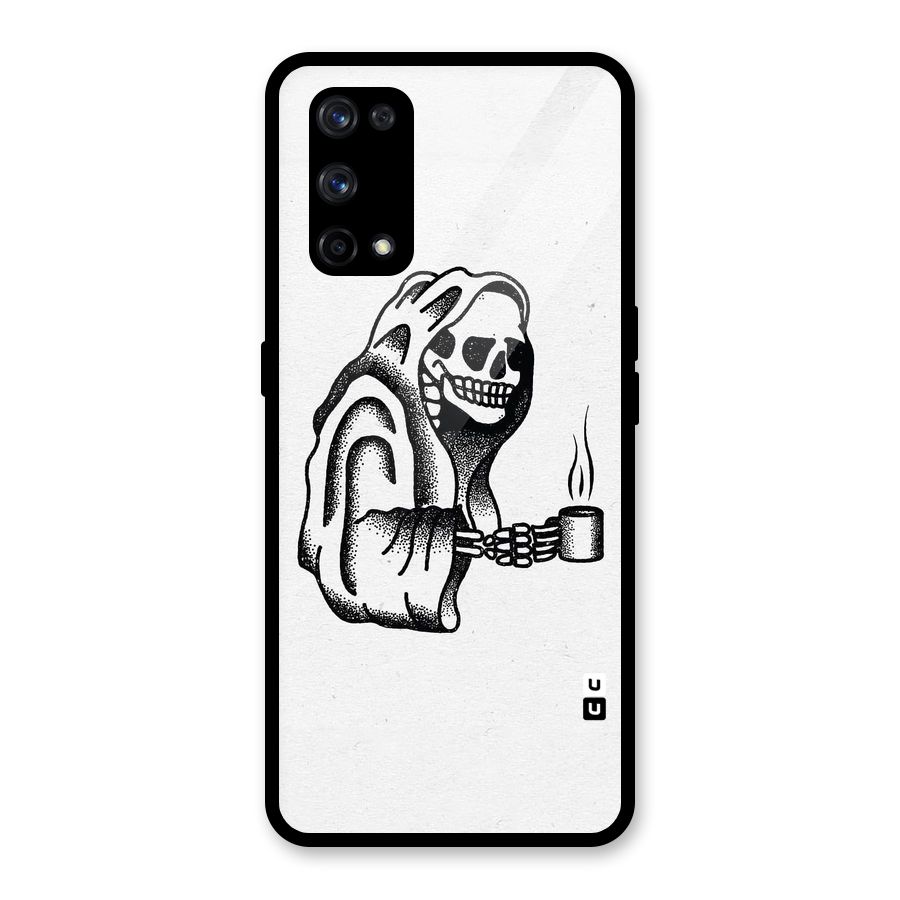 Dead But Coffee Glass Back Case for Realme X7 Pro