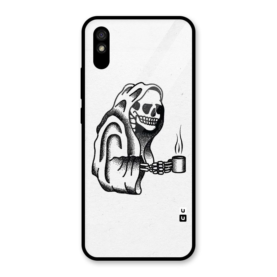 Dead But Coffee Glass Back Case for Redmi 9i