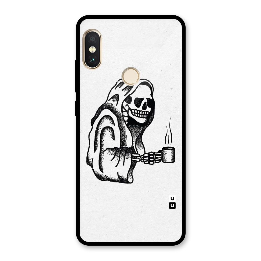 Dead But Coffee Glass Back Case for Redmi Note 5 Pro