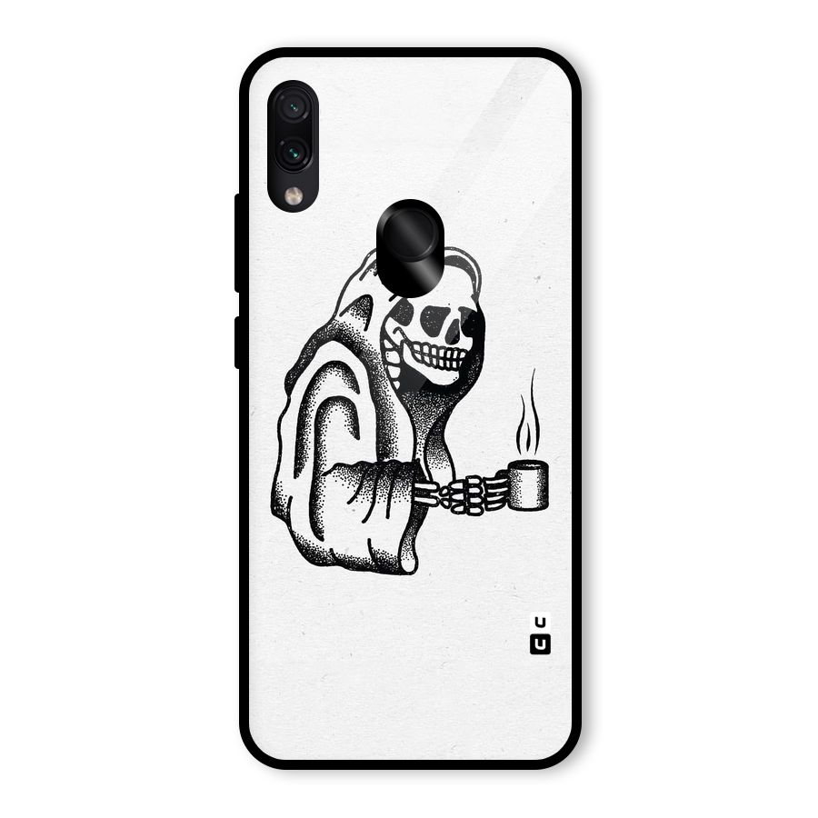 Dead But Coffee Glass Back Case for Redmi Note 7 Pro