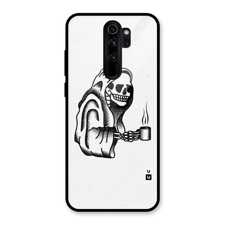 Dead But Coffee Glass Back Case for Redmi Note 8 Pro