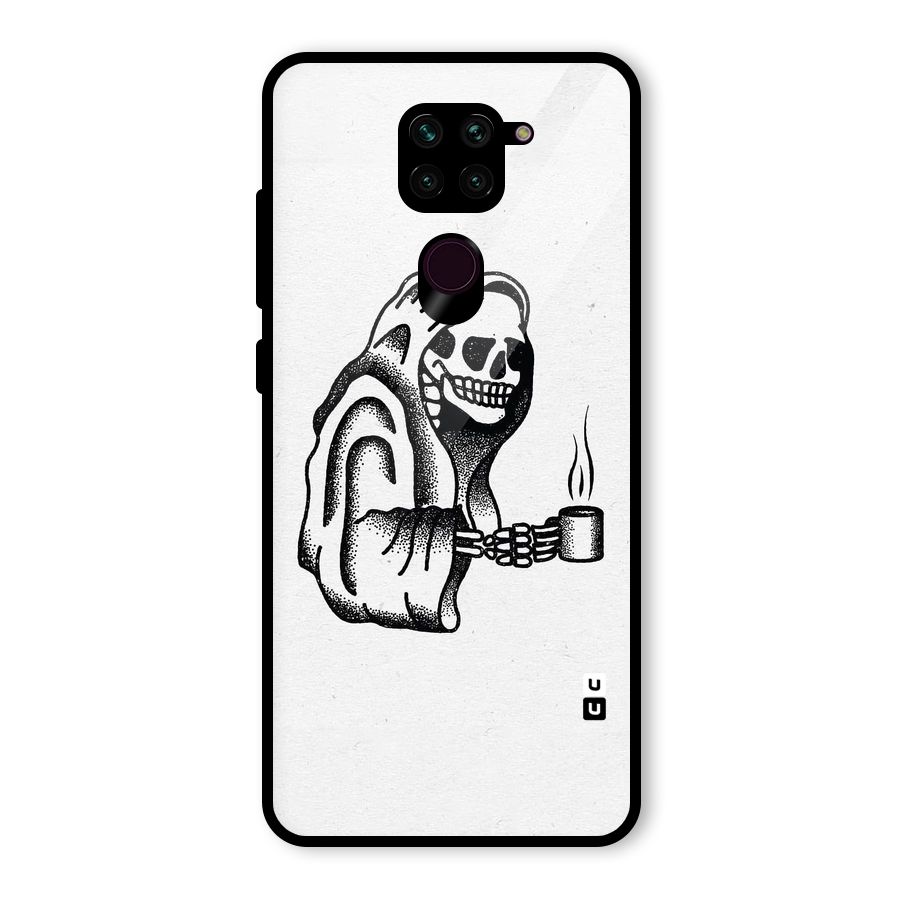 Dead But Coffee Glass Back Case for Redmi Note 9