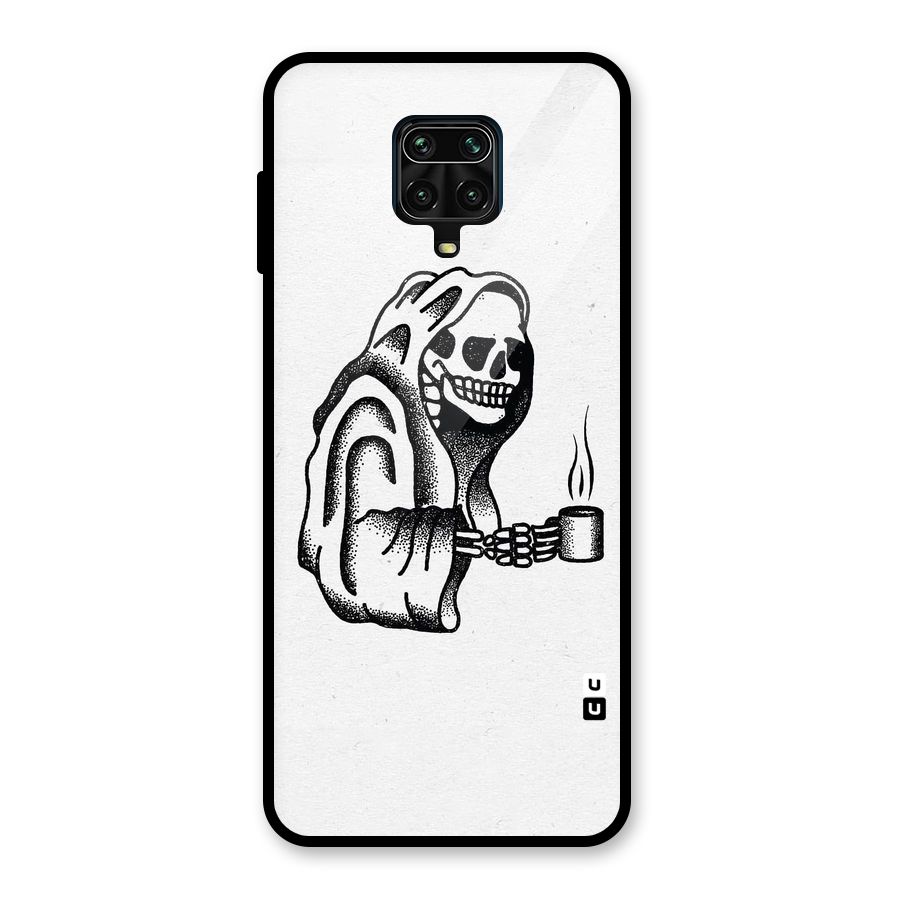 Dead But Coffee Glass Back Case for Redmi Note 9 Pro