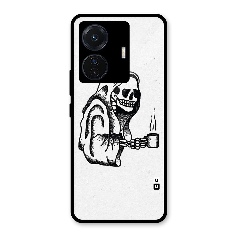 Dead But Coffee Glass Back Case for Vivo T1 Pro