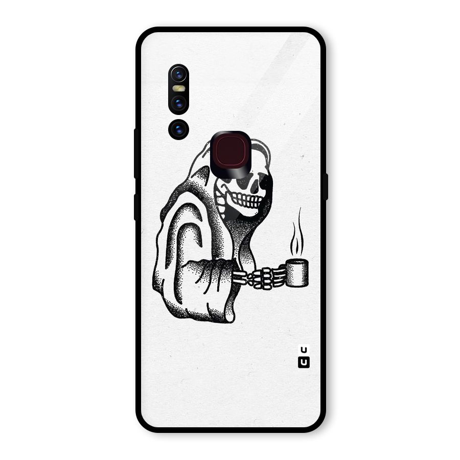 Dead But Coffee Glass Back Case for Vivo V15