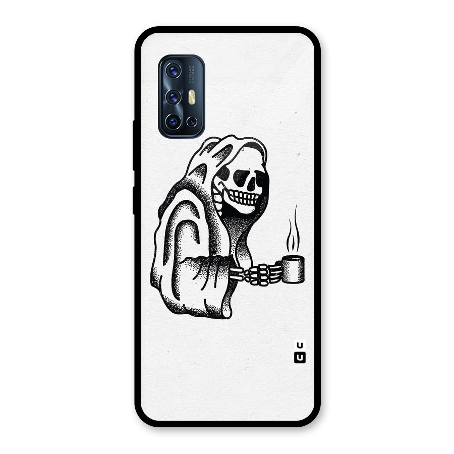 Dead But Coffee Glass Back Case for Vivo V17