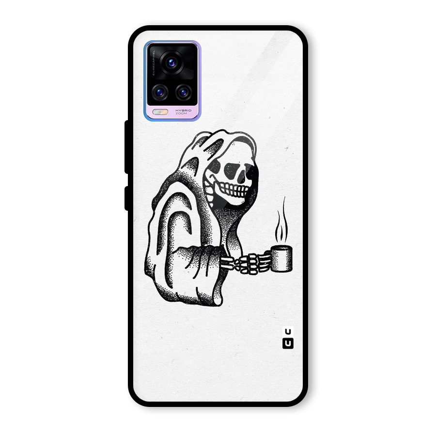 Dead But Coffee Glass Back Case for Vivo V20 Pro