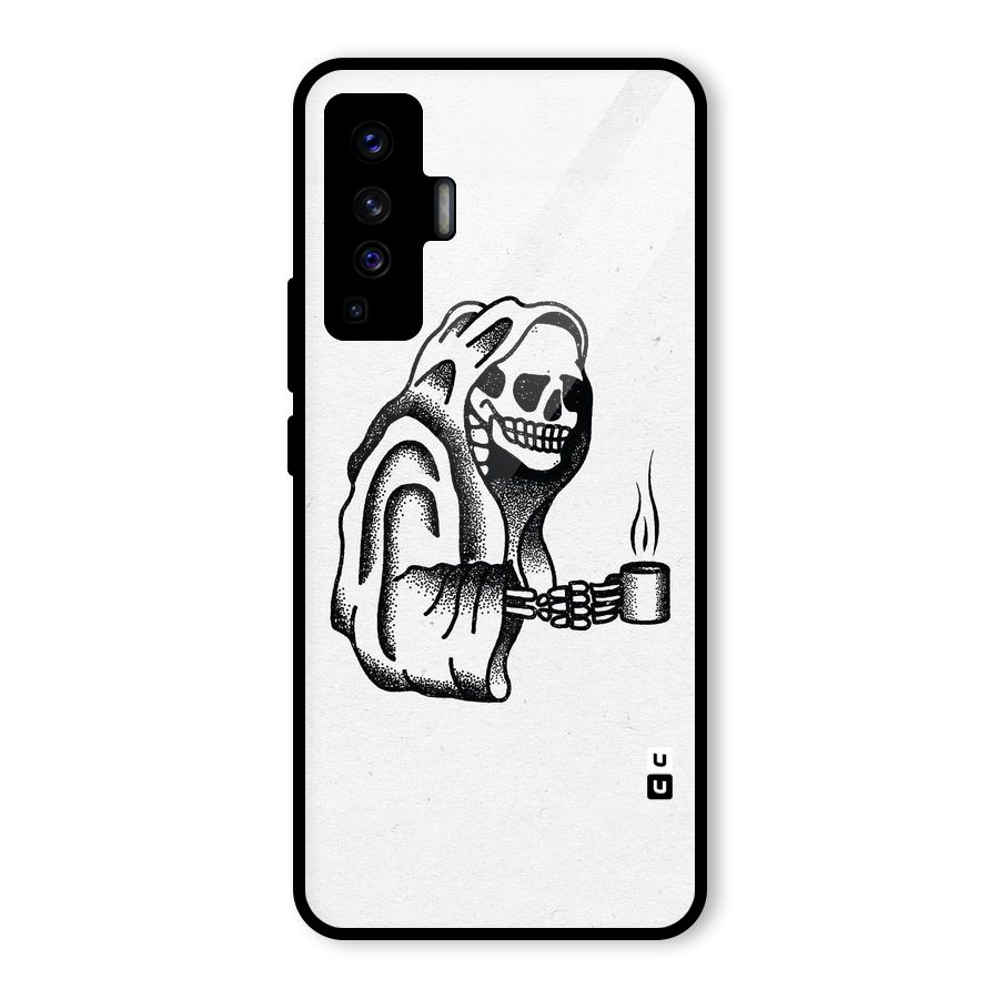 Dead But Coffee Glass Back Case for Vivo X50