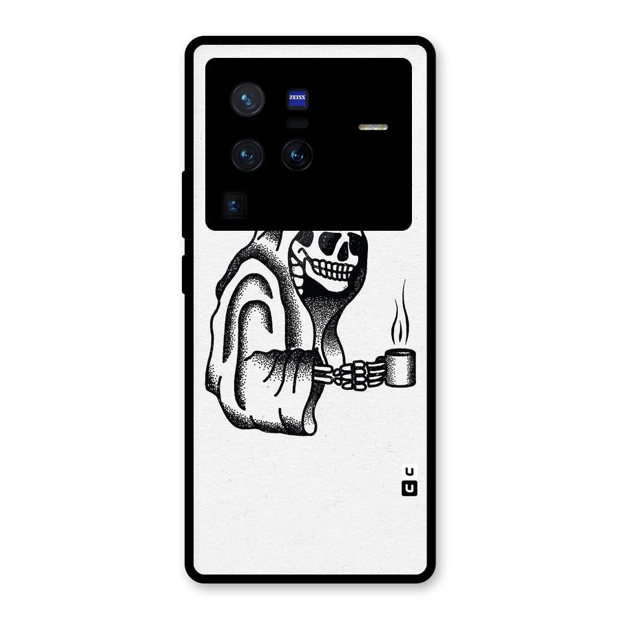 Dead But Coffee Glass Back Case for Vivo X80 Pro