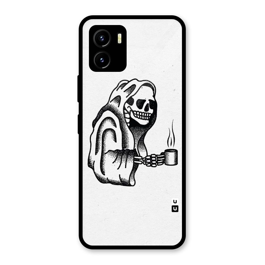 Dead But Coffee Glass Back Case for Vivo Y15s
