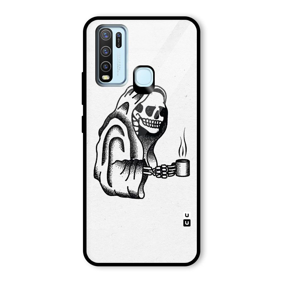 Dead But Coffee Glass Back Case for Vivo Y30