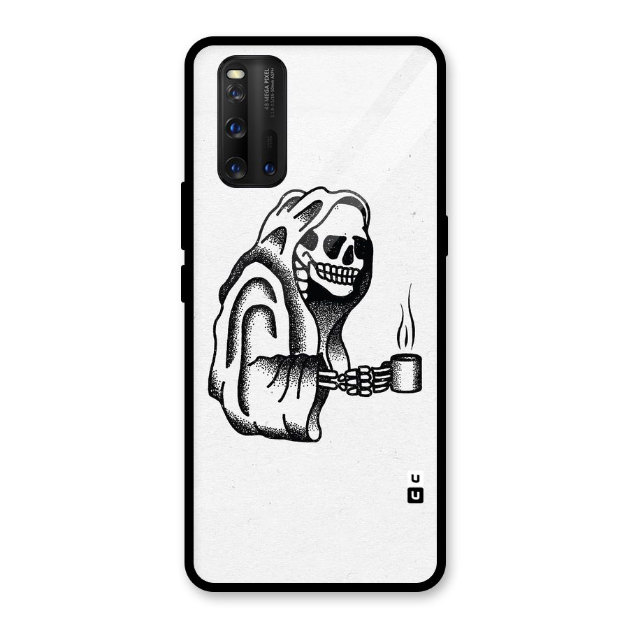 Dead But Coffee Glass Back Case for Vivo iQOO 3