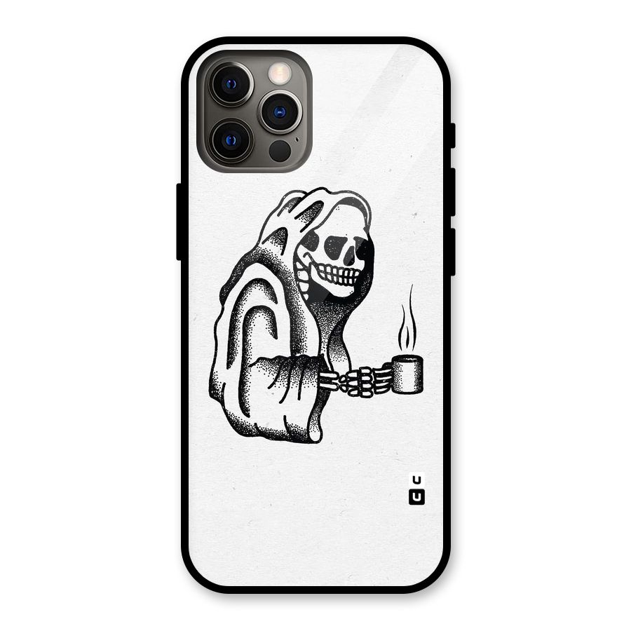 Dead But Coffee Glass Back Case for iPhone 12 Pro