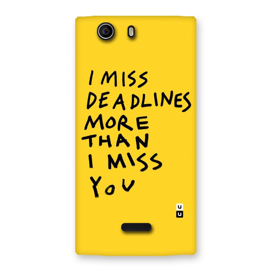 Deadlines Back Case for Canvas Nitro 2 E311