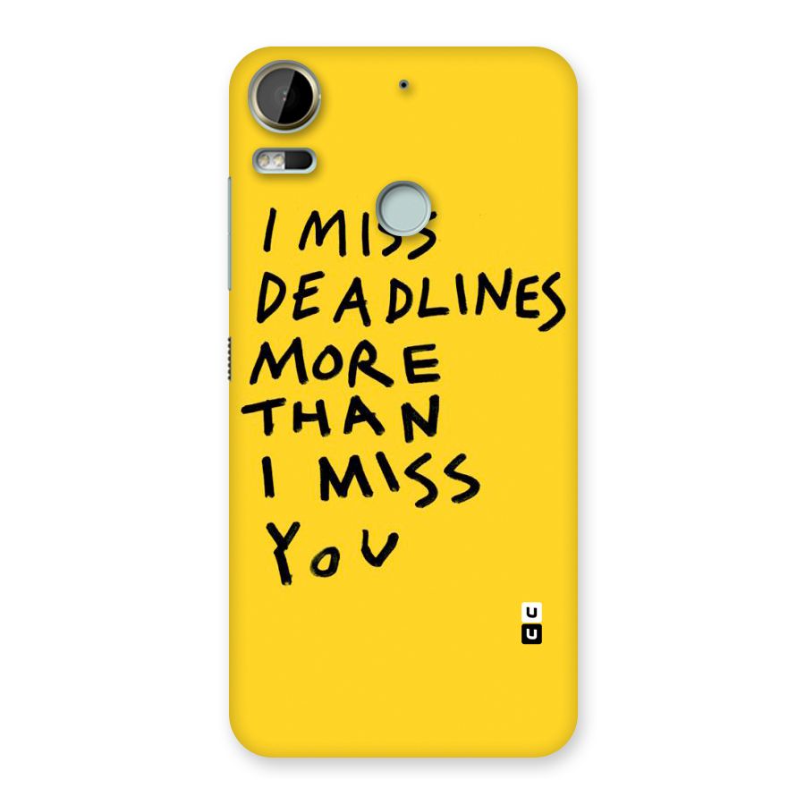 Deadlines Back Case for Desire 10 Pro