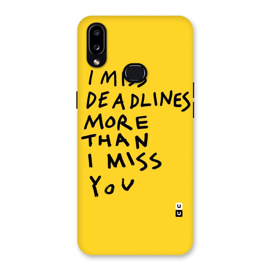 Deadlines Back Case for Galaxy A10s