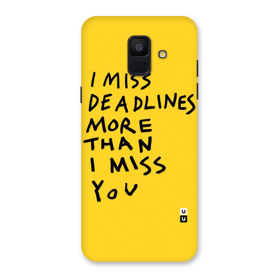 Deadlines Back Case for Galaxy A6 (2018)
